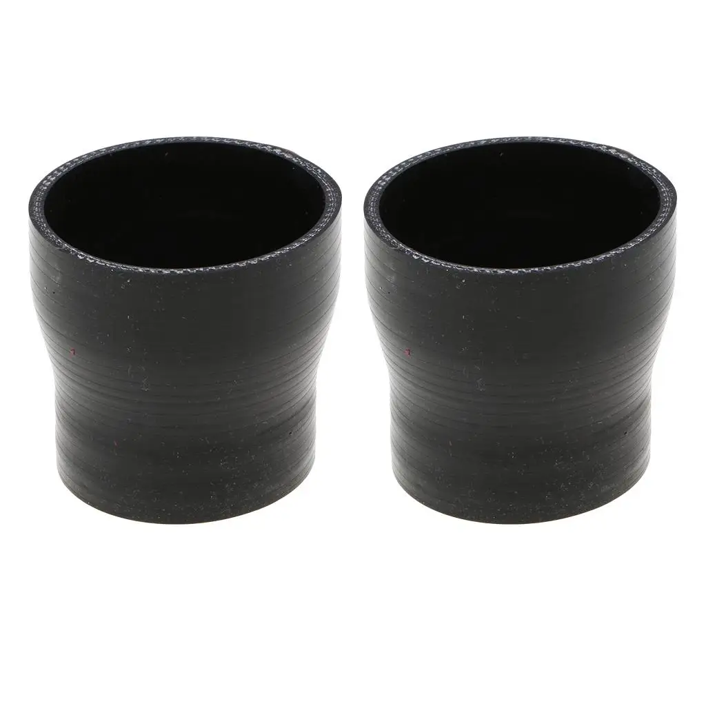 Pack of 2, 3 to 3.5 Inch Silicone Straight Reducer Coupler Hose Intercooler  4-ply