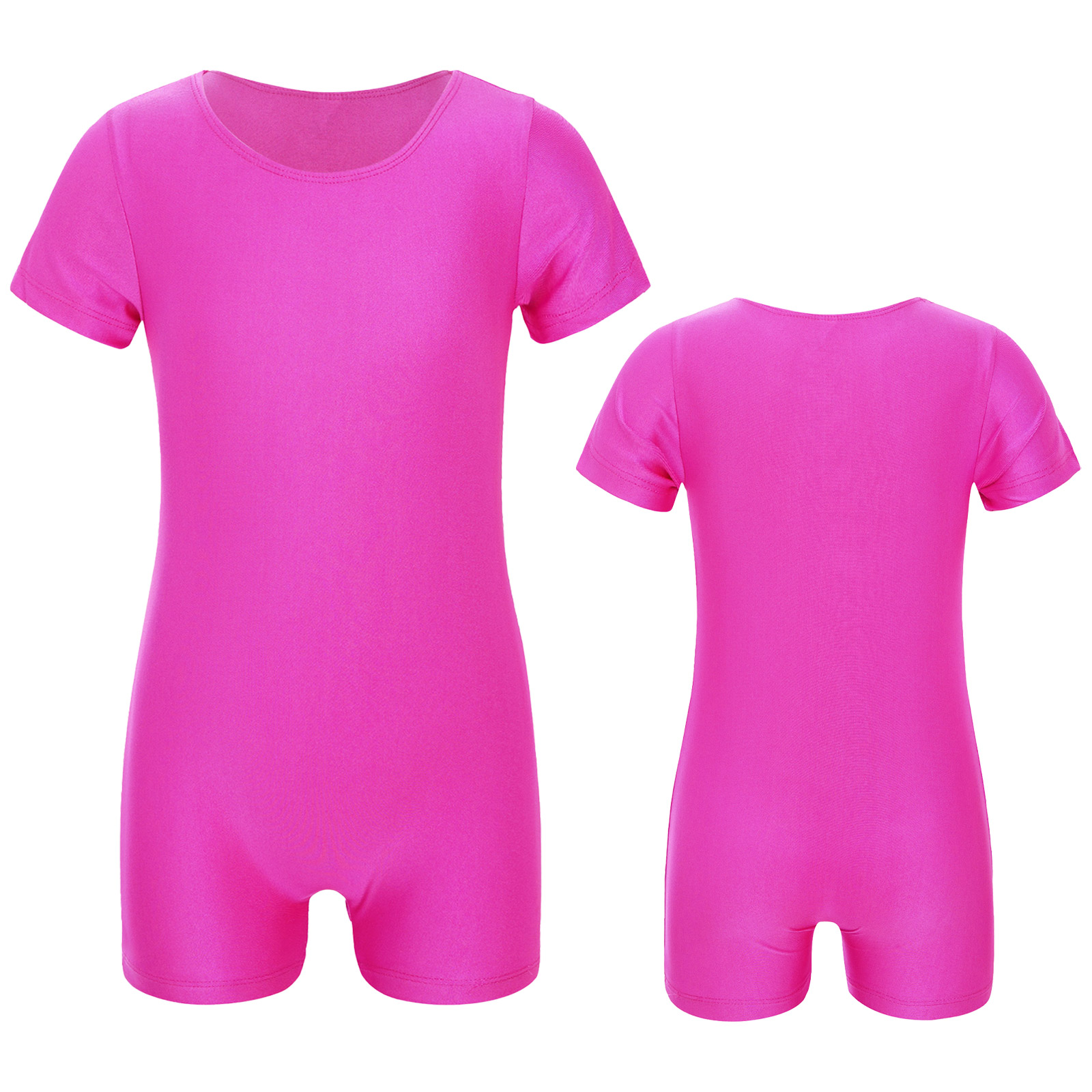 Kinder Mädchen Ballett Trikot Bodys Ballett Kostüm Kurzen Ärmeln Ballett Dance Gymnastik Trikot Overall Unitard Dancewear – Detail 26