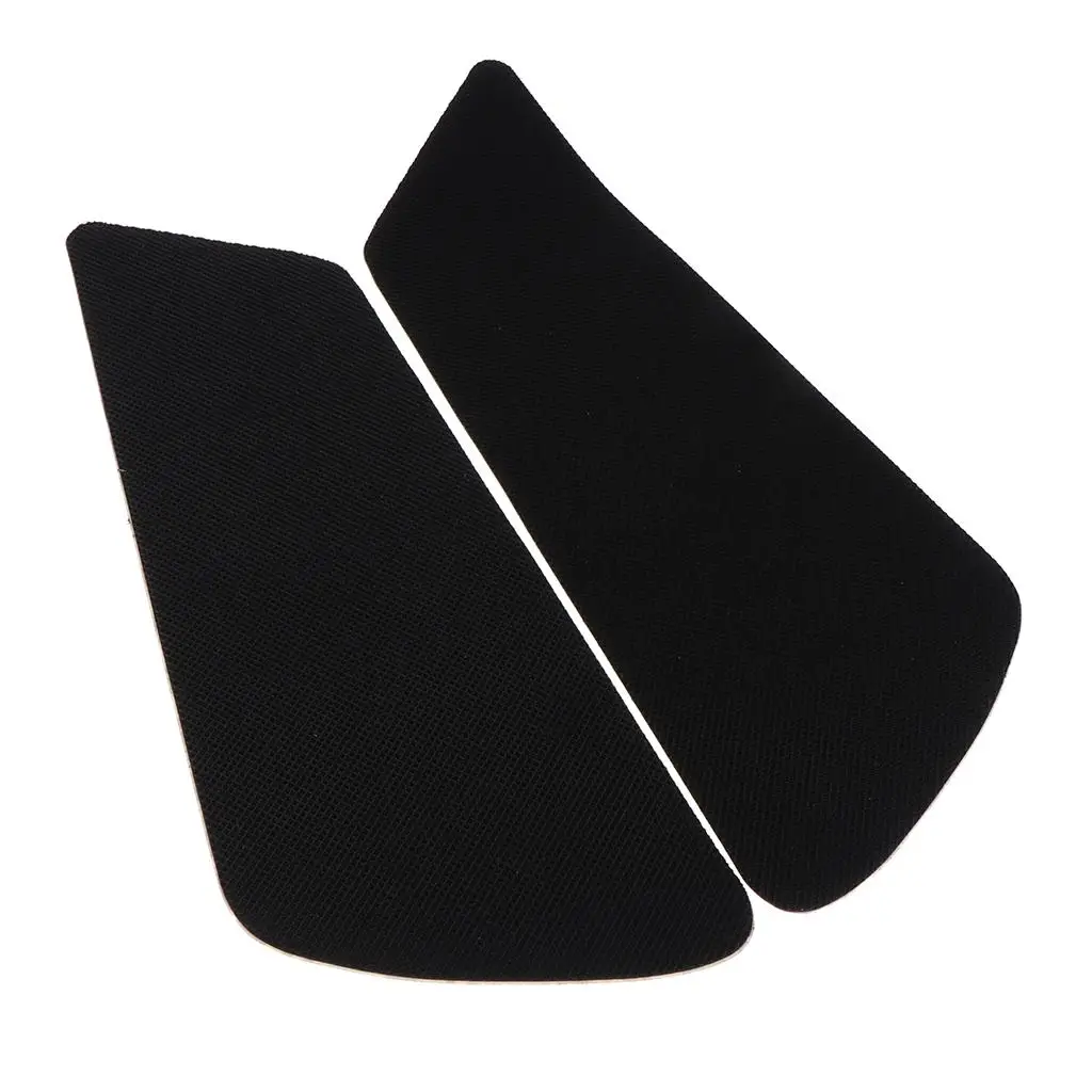 2x Black  Rubber Tank Traction Pad Side Gas Protector