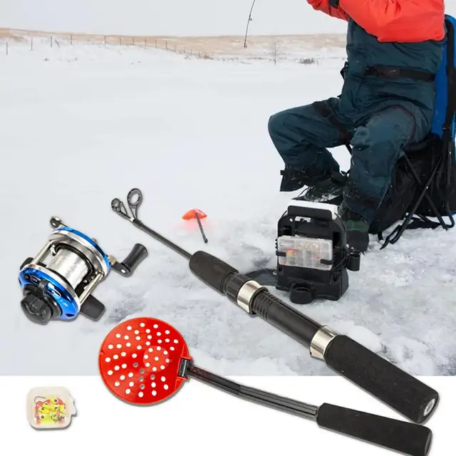 Winter Fishing Kit 1 Set Solid Reel Anti-scratch Multifunctional Ice  Fishing Combination Kit for Angling - AliExpress