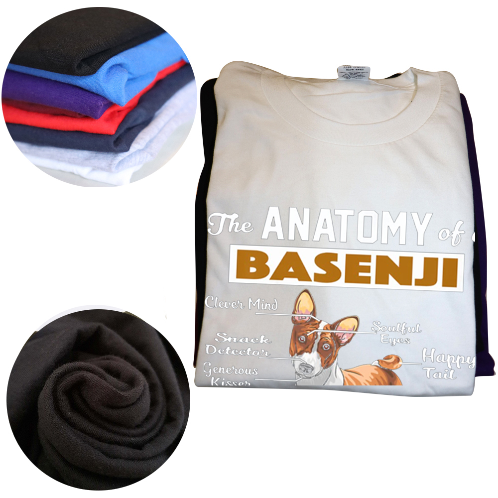 Die Anatomie von eine Basenji Hund T Shirts Baumwolle Grafik Streetwear Kurzarm Geburtstag Geschenke Sommer Stil T-shirt Herren Kleidung – Detail 4