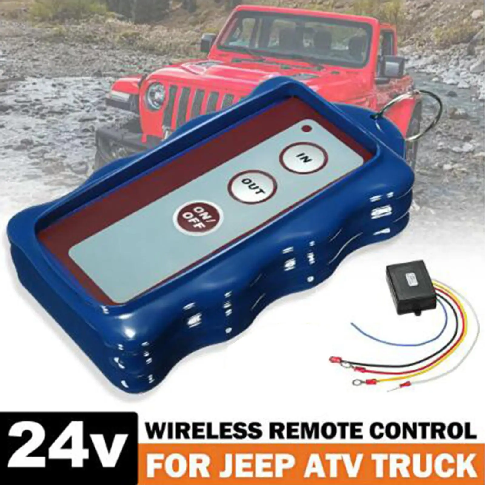 Wireless Winch Remote Controller Parts Winch Switch for Vehicle Trailer