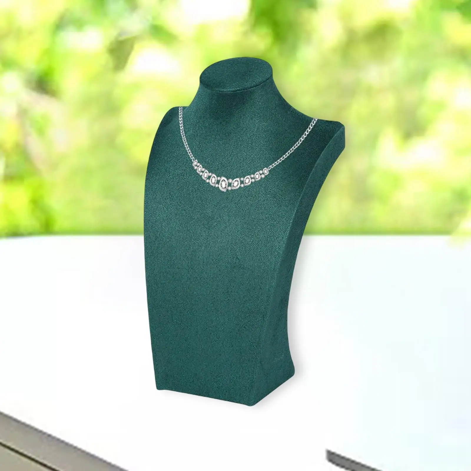 Velvet Necklace Display Pendant Chain Organizer Necklace Jewelry Display Model Bust Stand for Fair Shelves Business 
