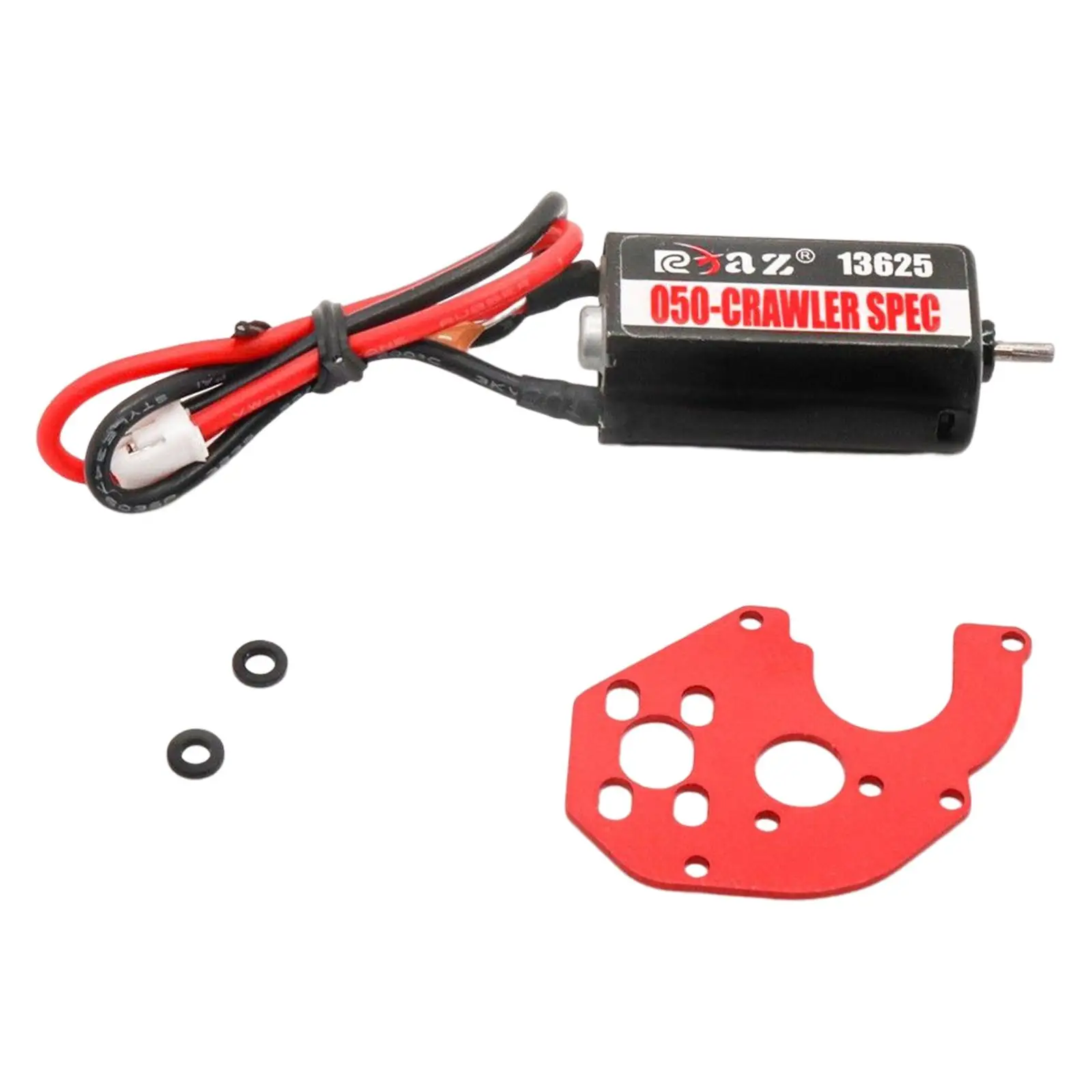 RC Brushed Motor 050 60T with Red Metal Mount for 1/24 Crawler Axial SCX24 Axi00001 Axi00002 Axi00004 Accessories
