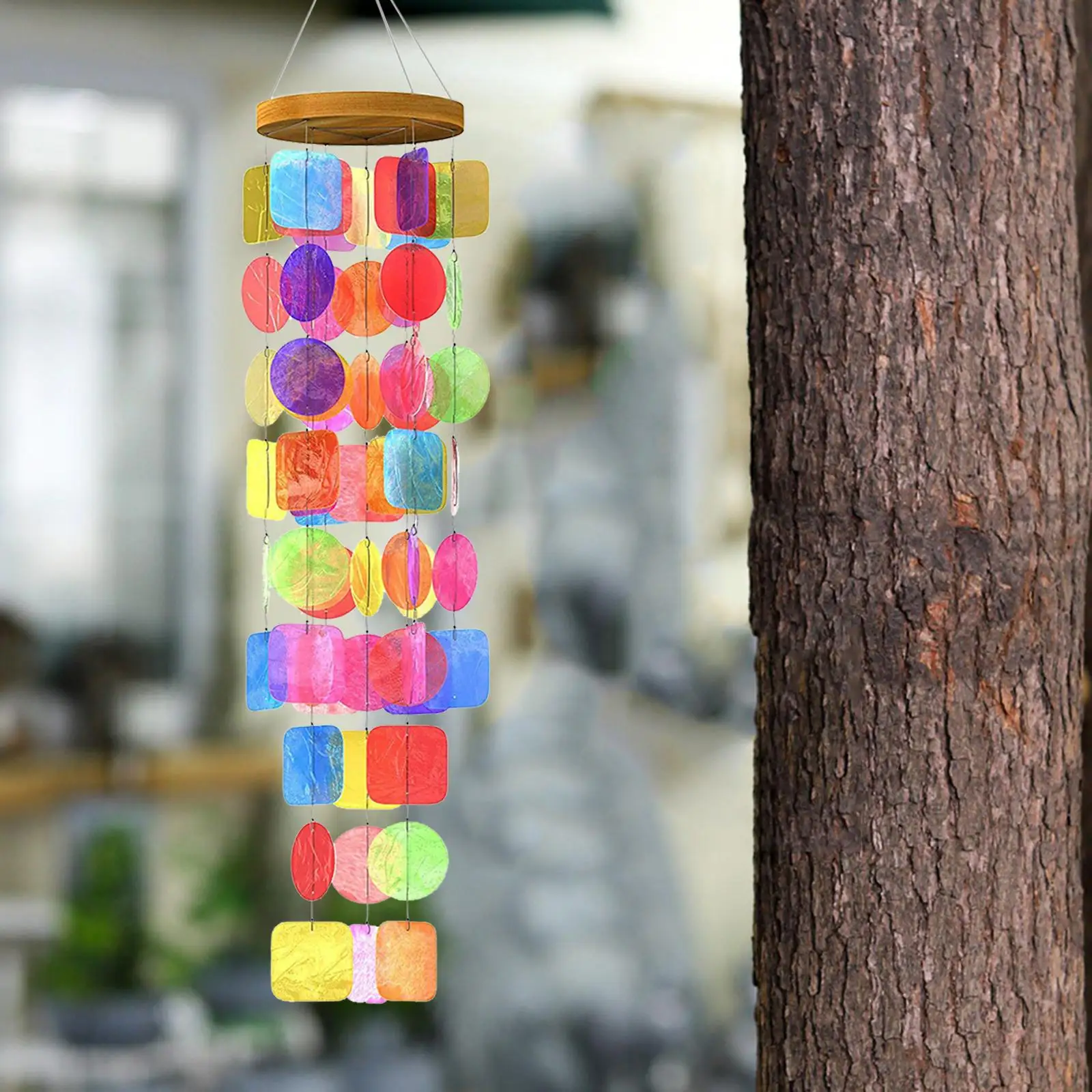Shell Wind Chimes Memorial Sympathy Hanging Chime for Yard Garden Decoration