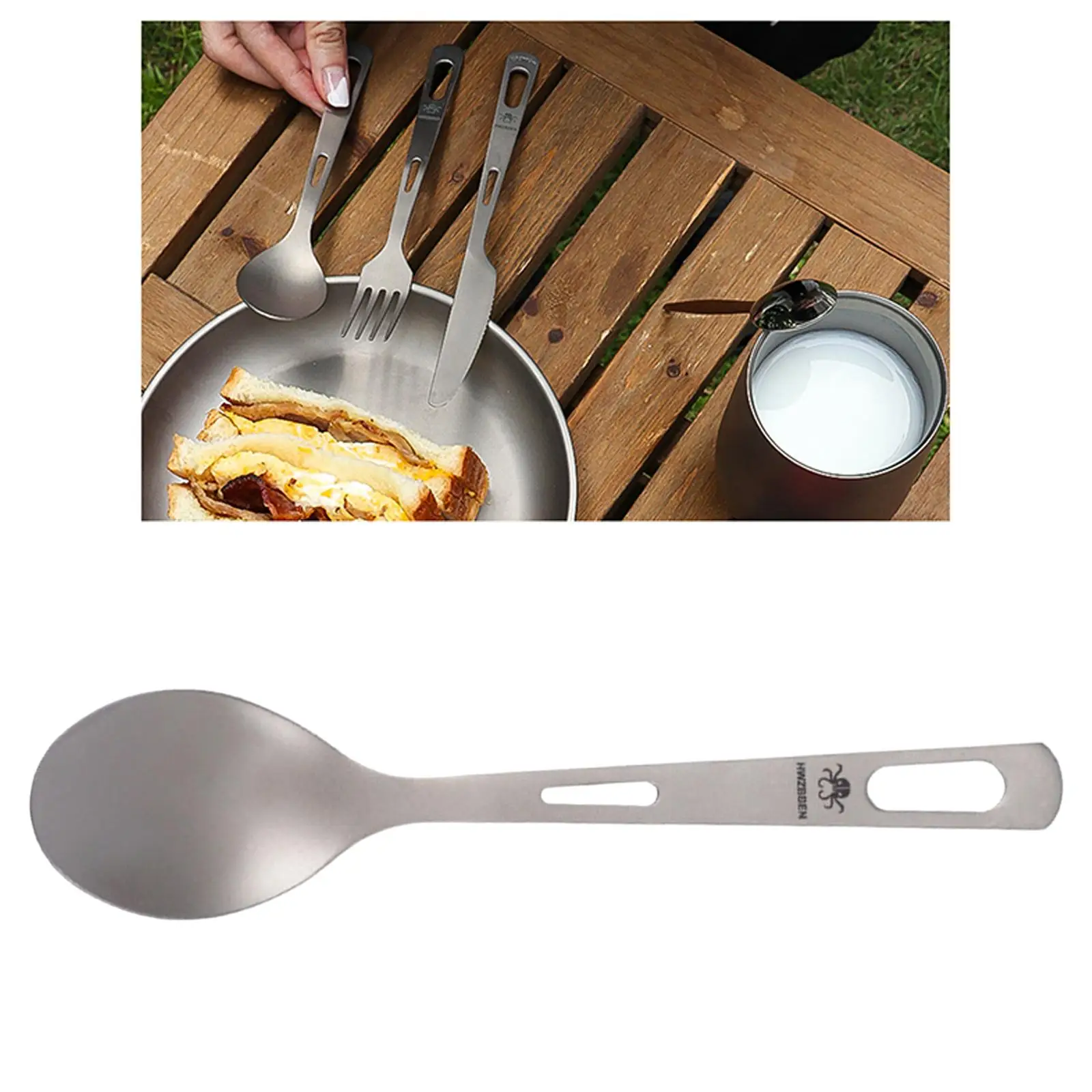 Camping Accessories Cooking Shovel Folding Spatula Spoon Slotted Spoon Food Turner for Hiking Picnic Outdoor Camping Hiking BBQ