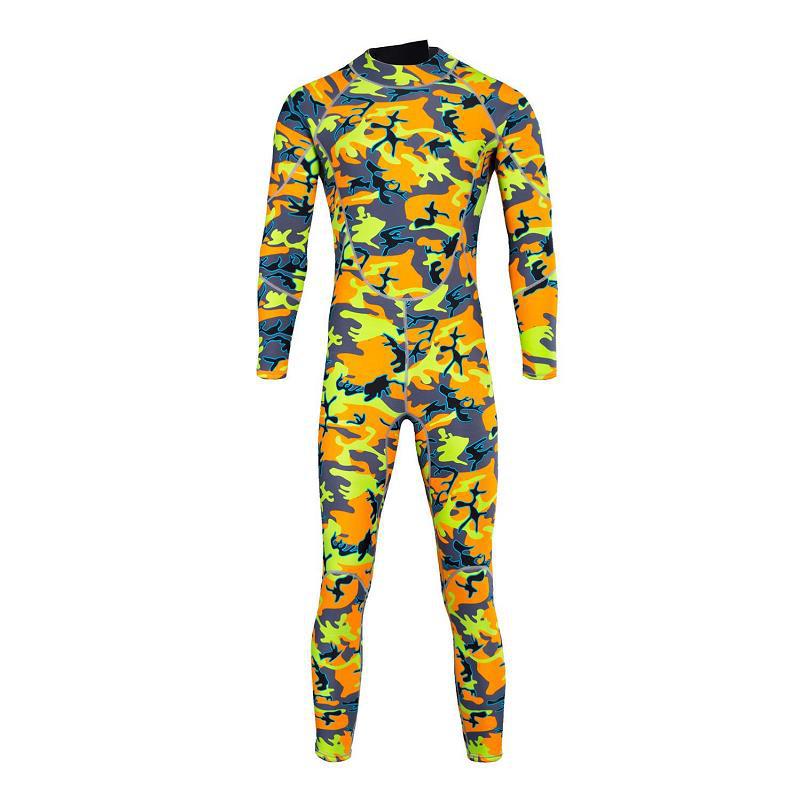 Description Picture 3 of itemOne-Piece Camouflage Diving Suit for Men, Full Body Thickened, Warm Cold-proof, Winter, Snorkeling, Surfing Swimsuit, 3mm