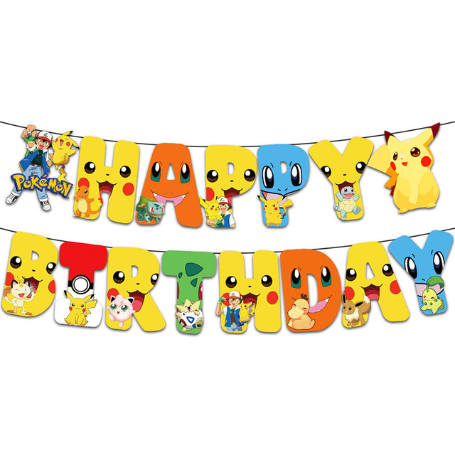 pokemon-birthday-party-decoration-pikachu-cake-decor-balloon-paper-plate-napkin-baby-shower-tableware-diy-party-supplies-for-kid