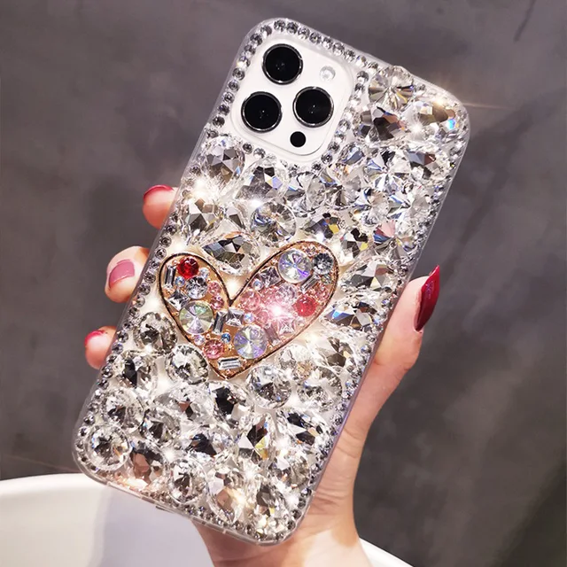 Dteck Luxury iPhone 11 Pro Max Cute Case for Women,Sparkle Plating