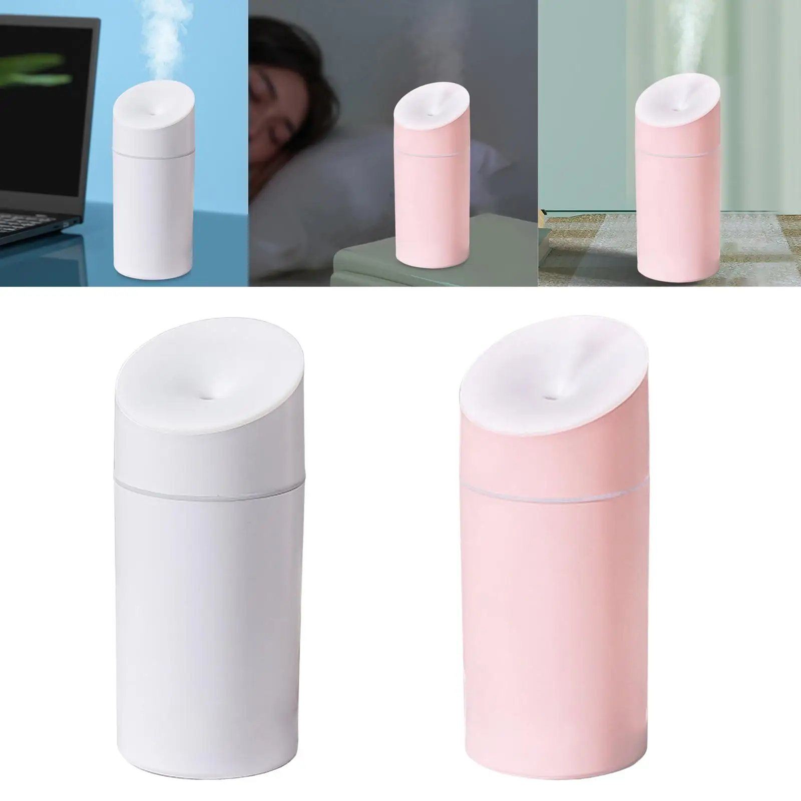 Portable Air Humidifier USB Night Lamp Fogger mist Adjustable Mist Mode for Desk