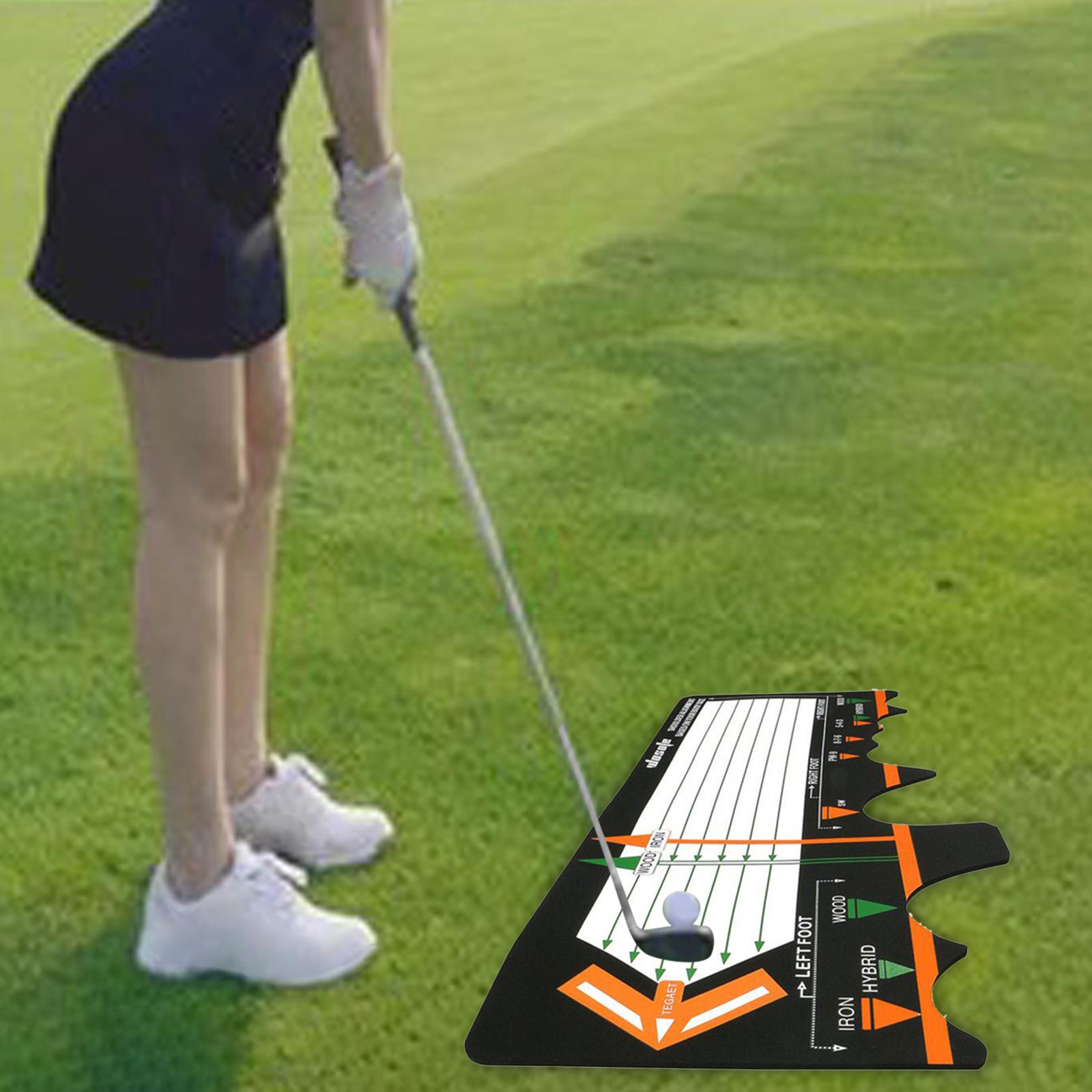 Golf Training Mat Indoor Outdoor Position Correction Trainer Gesture Alignment