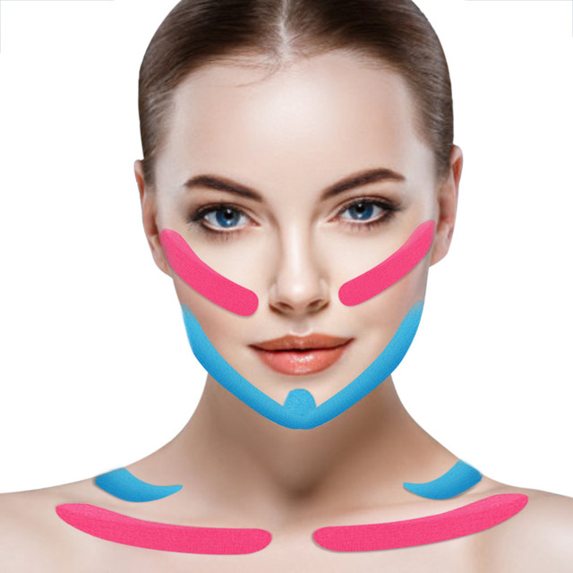 2.5CM*5M Kinesiology Tape For Face V Line Neck Eyes Lifting Wrinkle Remover Sticker Tape Facial Skin Care Tool Bandagem Elastica 15