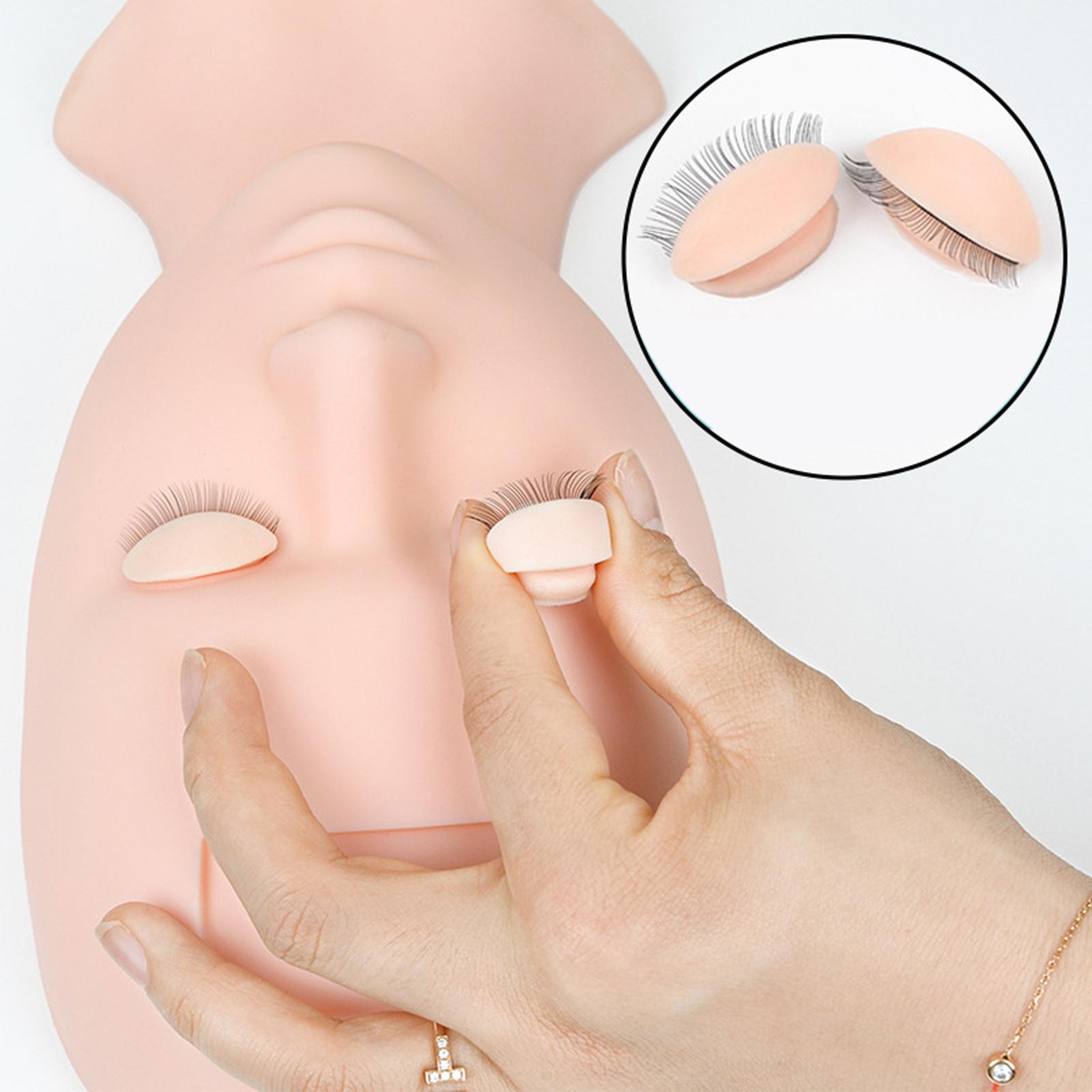 Eyelash Manikin Head, Cosmetology Manikin Flat Head for Eyelash Extension
