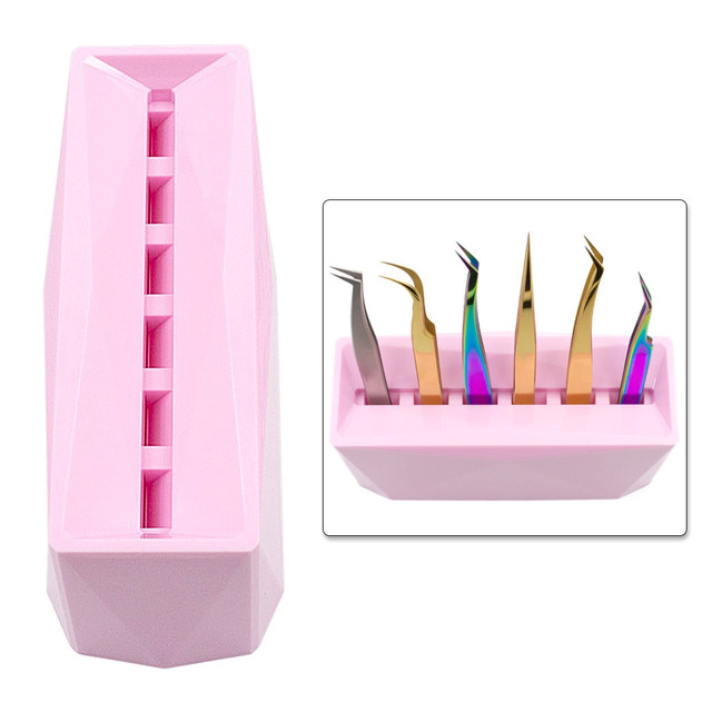 1Pc Acrylic Lash Extension Tweezer Holder Tweezer Display Stand Rack Shelf  - AliExpress