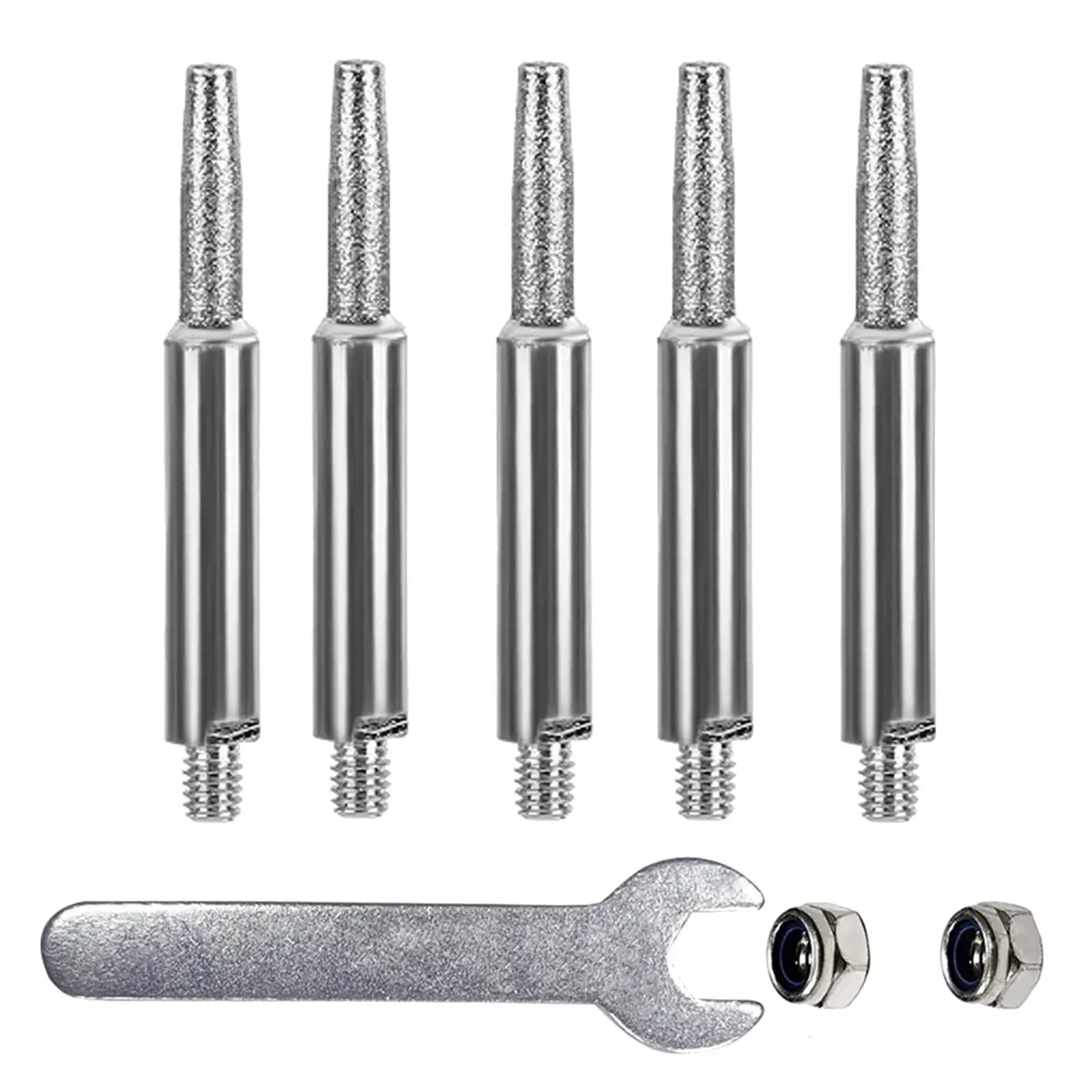 Burr Bit Set Replacement M5 Thread High Hardness Metal Grinding Tool Milling Polishing Cutter for Woodworking DIY
