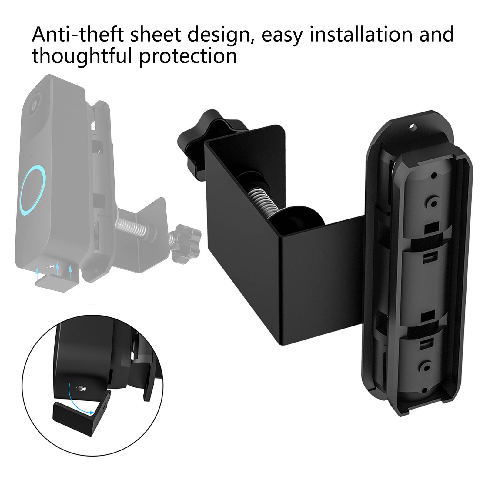 Doorbell Mount Accessories Mounting Bracket  Cover Adjustable  Doorbell Holder Ring for Apartment Room Office 