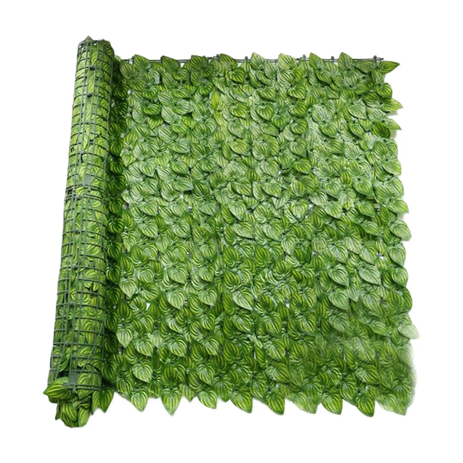 Realistic Artificial Leaf Privacy Fence Screen Ornament 0.5MX1M Vine Forest Green Leaves Greenery Walls for Garden Balcony Yard
