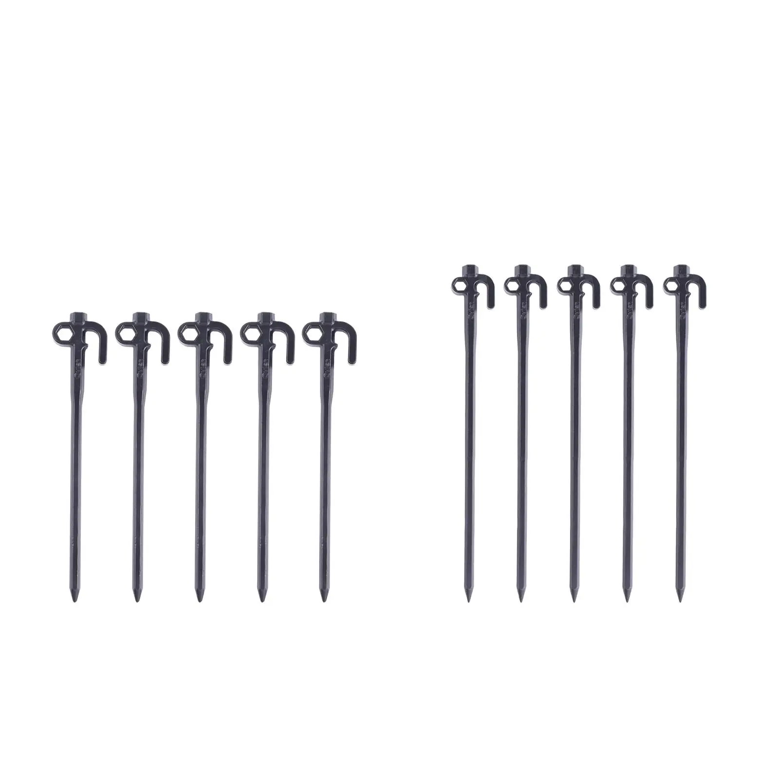 5Pcs Steel Tent Spikes Outdoor Tarp Mechanical Ground Nails Sand Anchor Nail for