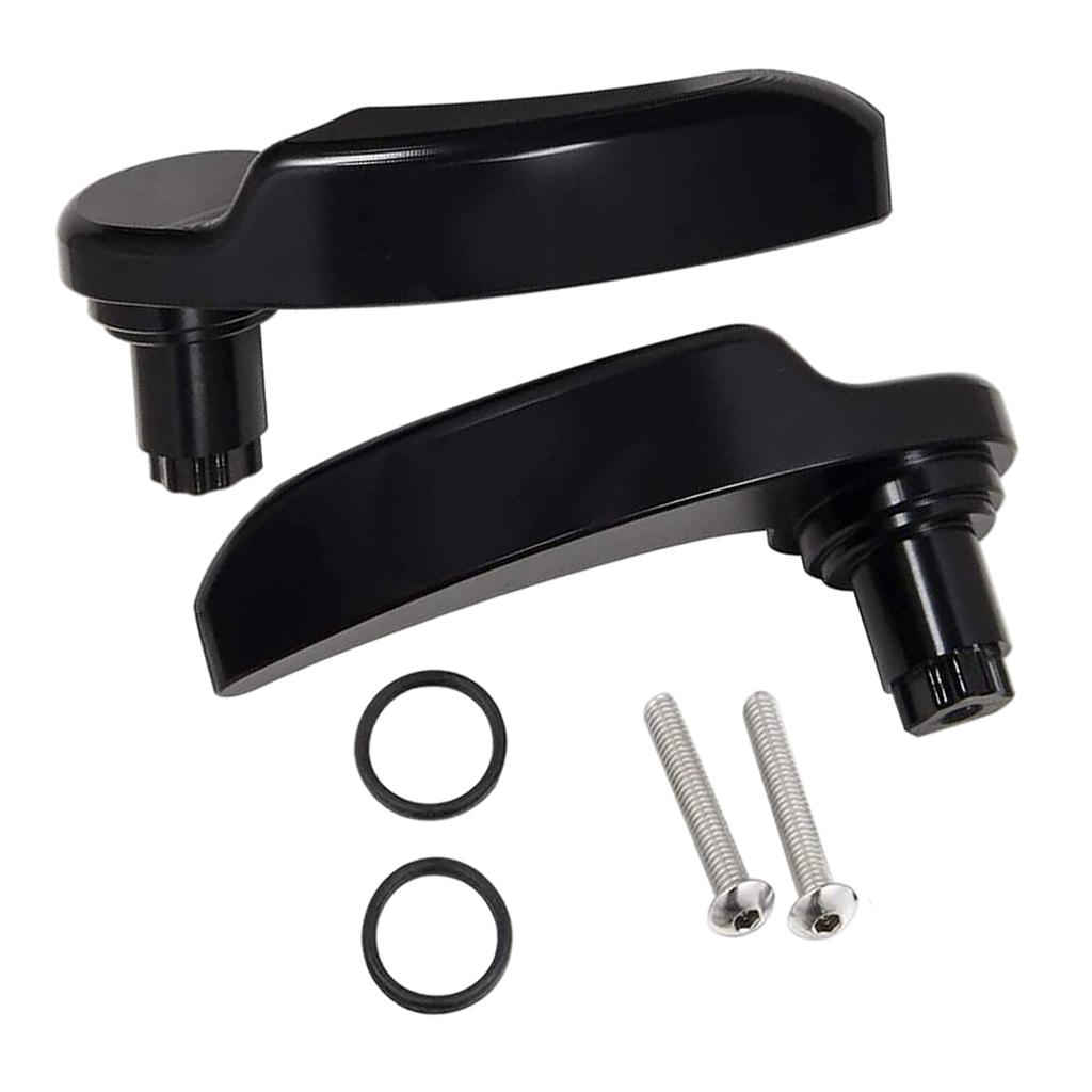 1 Pair Saddle Bag Lifter Hard Saddlebag Latch Lever Lid Cover Lifter Handles Fits for Harley Davidson Touring Street Glide Black