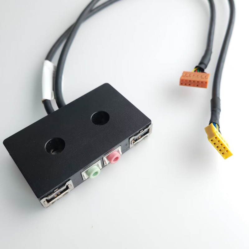 11Pin 2-Port USB 2.0 13Pin AC97 HD AUDIO MIC Board Front I/O Panel für Lenovo Chassis Motherboard Verlängerung Kabel – Detail 6
