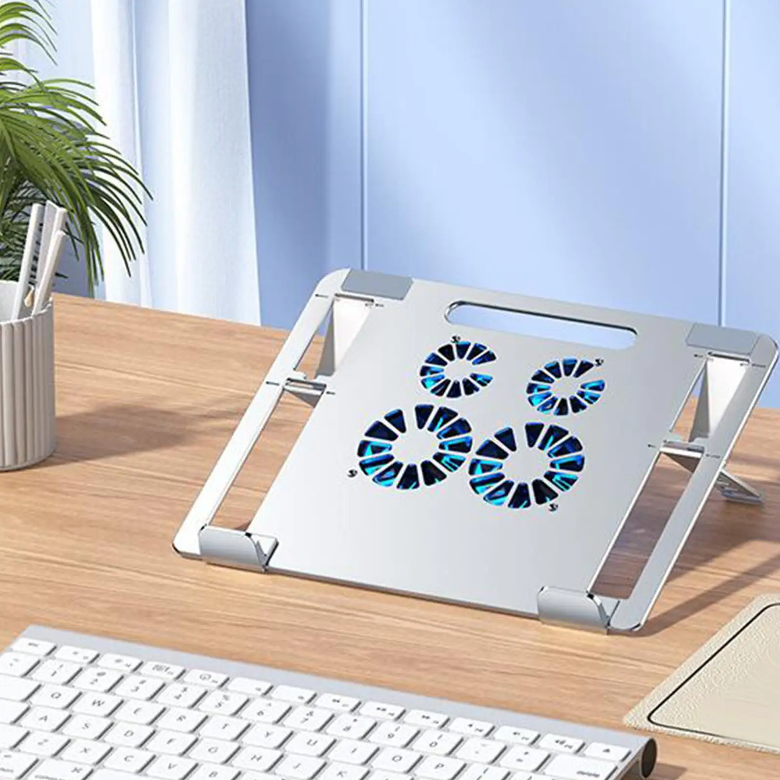 Laptop Stand with Cooling Fan Laptop Cooling Stand Lightweight Foldable Laptop Mount Cooler Portable Laptop Holder for Notebook