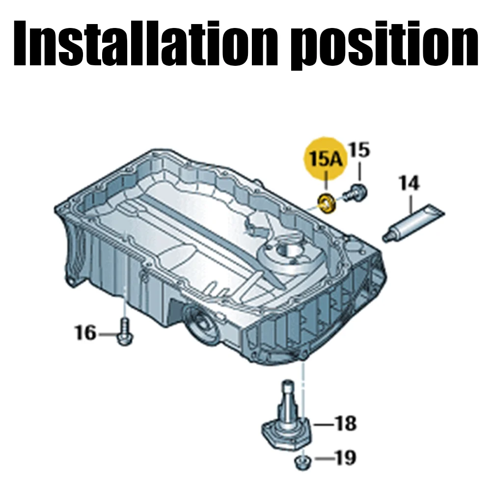 Detalle de la arandela de aluminio con referencia OEM N0138157