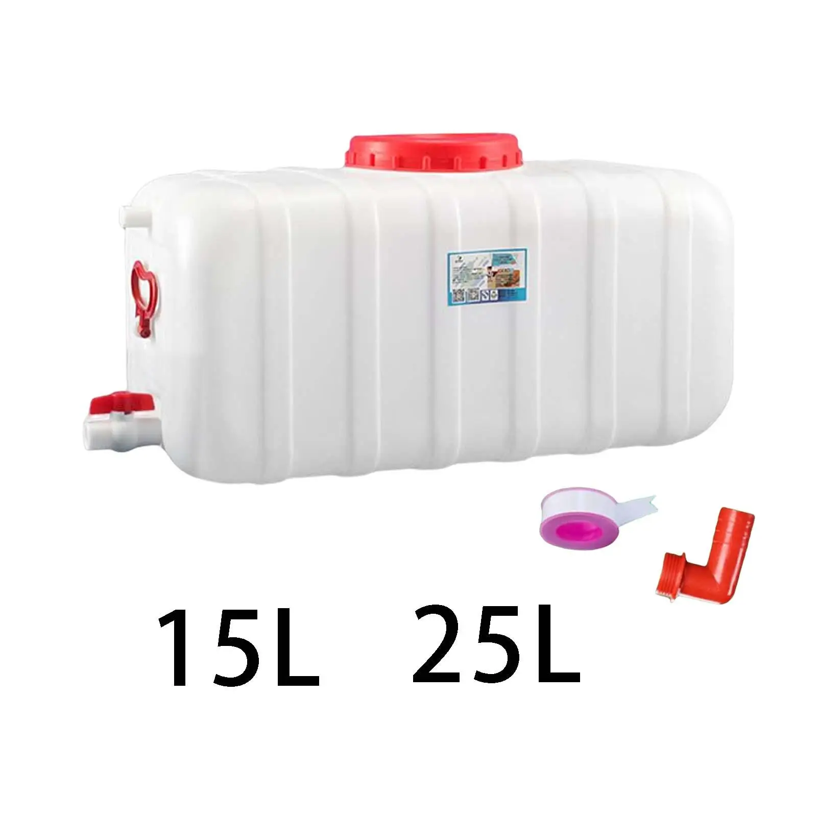 Plastic Water Container Camp Water Jug Thickened Water Storage Barrel Water Bottle Carrier for Hurricane Hiking Reservoir Flood