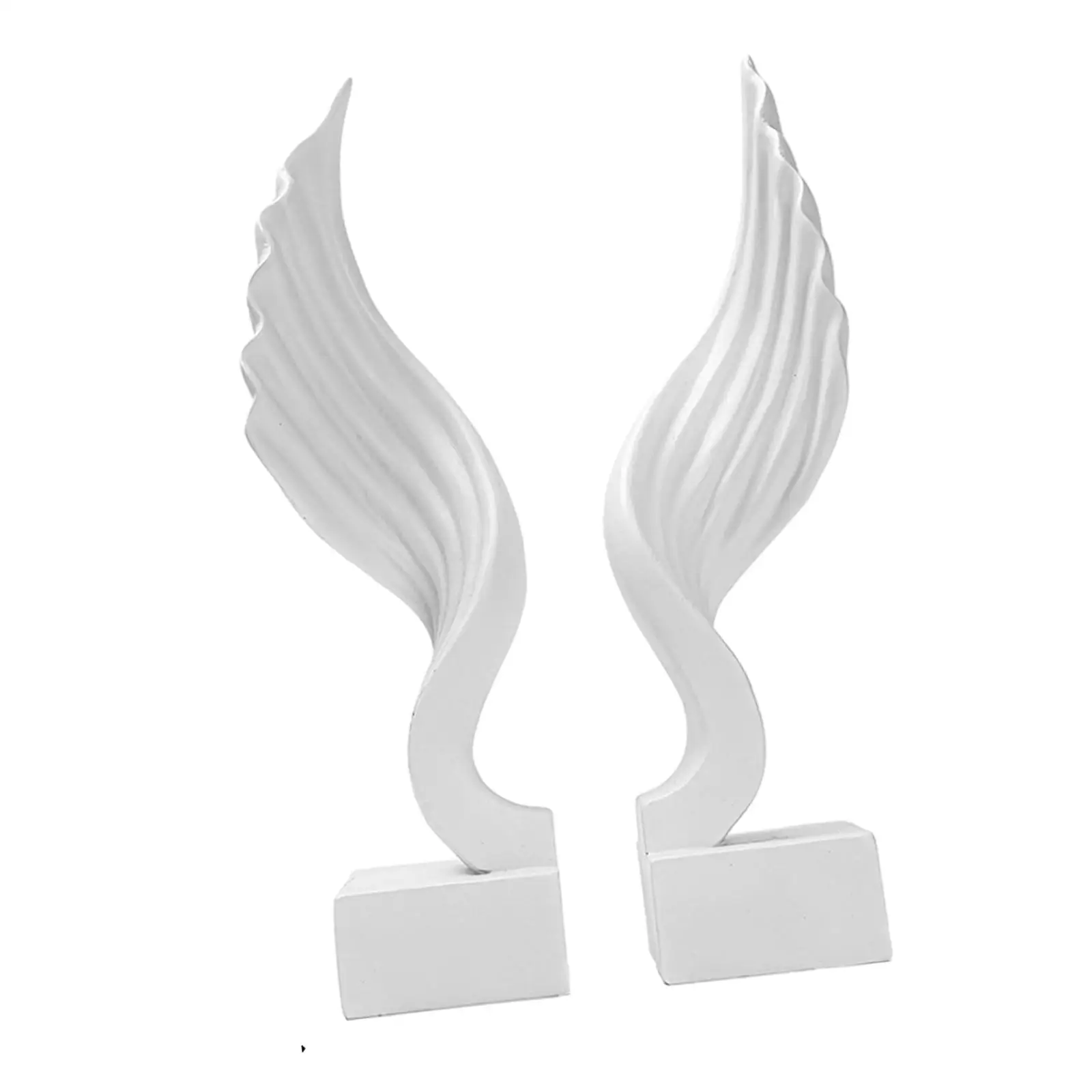 Angel Wing Book Stand Bookends Statue Decoration Functional Book Holders Resin Ornament for Library Desktop Decor Accessories