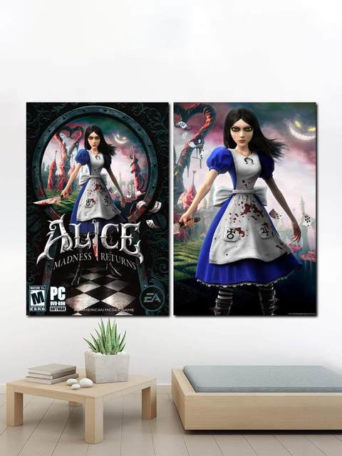 Game Alice Madness Returns 2 Canvas Poster Wall Art Decor Print Picture  Paintings for Living Room Bedroom Decoration Unframe:12×18inch(30×45cm) :  : Home & Kitchen