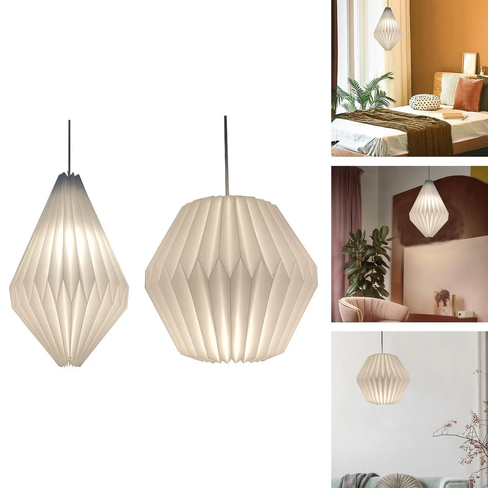 Modern Pendant Lamp Shade Fixture Chandelier Light Cover Cafes Office Hanging Lantern Lampshade Indoor Loft Study Decor
