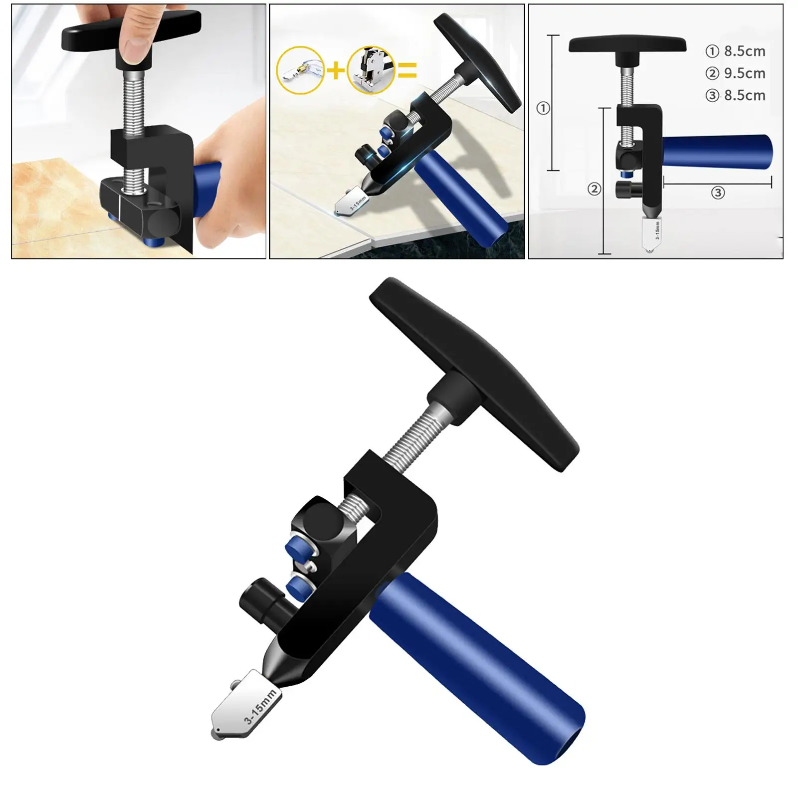 Multifunctional Glass Cutting Tool Handheld Portable Alloy Tile Cutter Hand