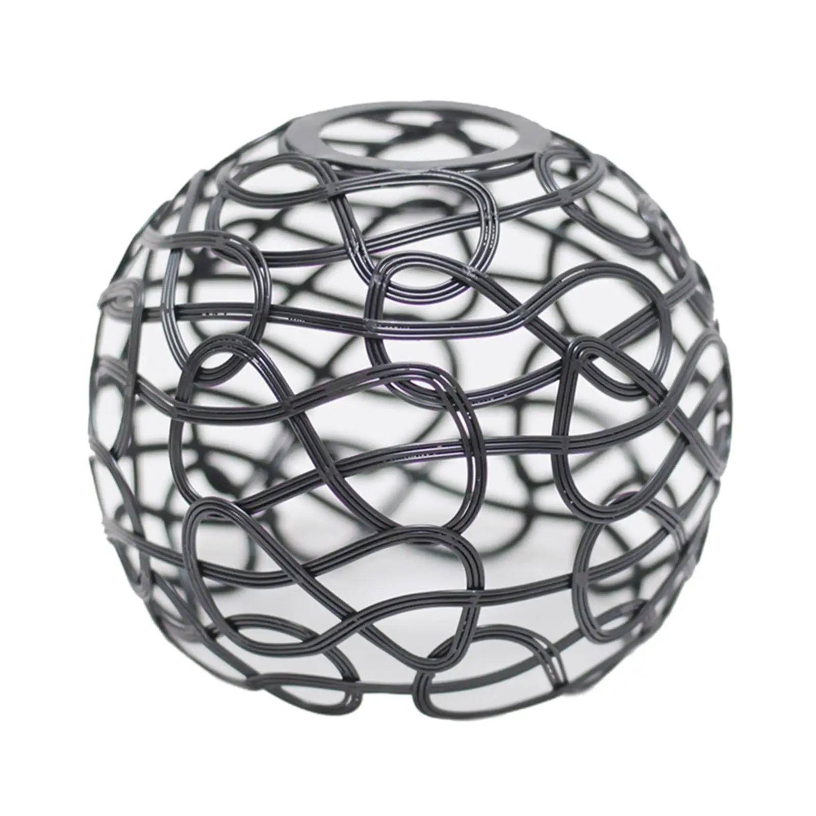 Decorative Iron Wire Lampshade Ceiling Pendant Light Shade Metal Lamp Cage Hollow Chandelier Cover for Home Bar Hotel Decoration