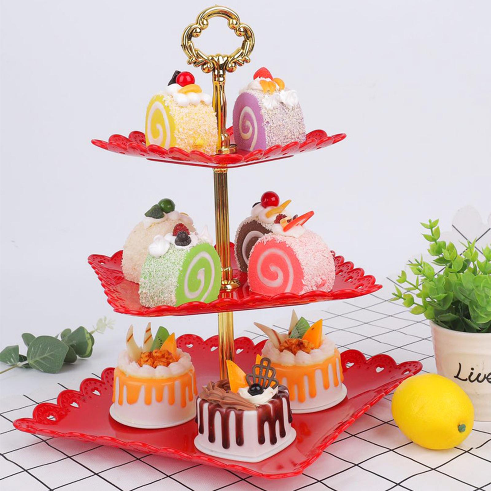 Multipurpose Cupcake Stand Pastry Serving Platter for Home Dining Table Birthday Party