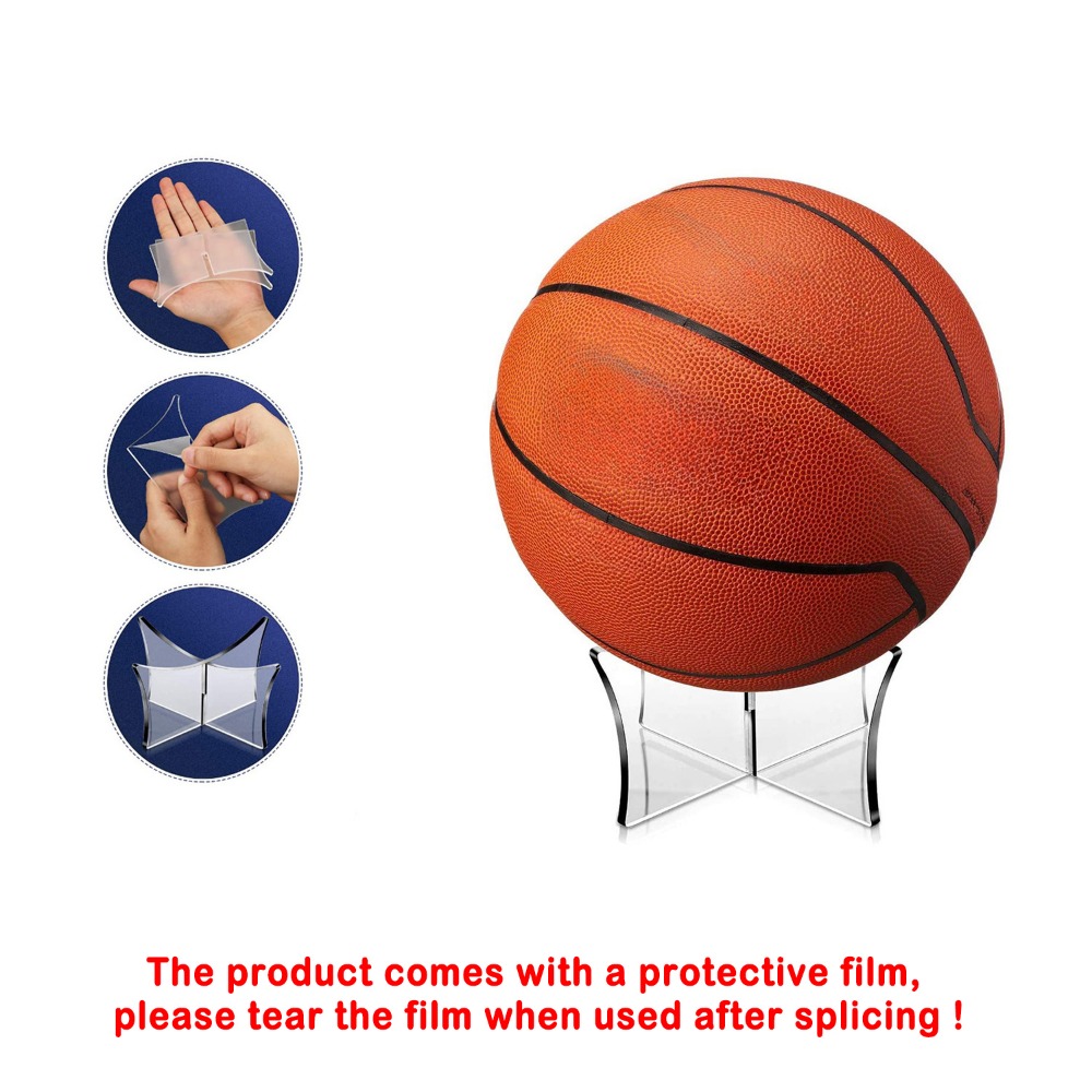 Description Picture 5 of itemDuty Acrylic Ball Stand Porable Display Accessories Rugby Bowling Display Holder for Football Soccer Basketball Accessories