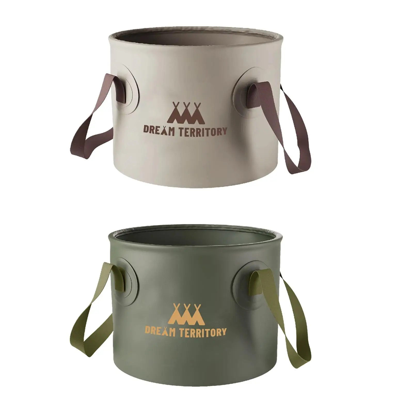 Collapsible Bucket Folding Water Storage Bucket with Handle Portable Wash Basin Water Bag Water Container for Fishing Travelling