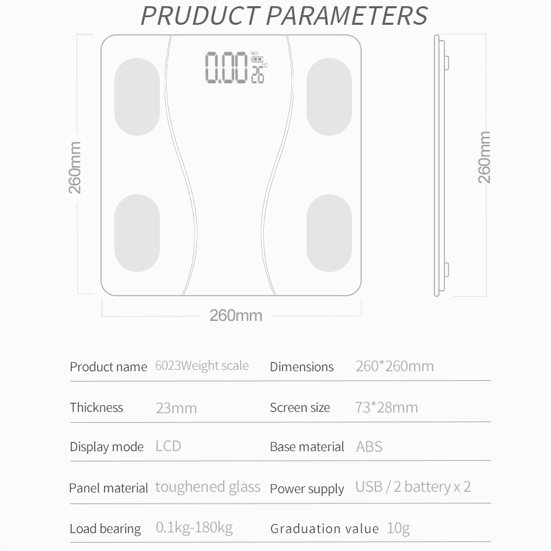 Title 8, 2026 Smart Bluetooth Weight Scale Smart Home El...