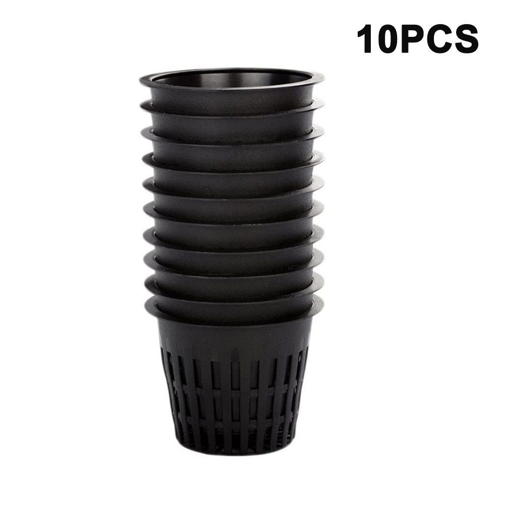 Description Picture 2 of item10Pcs Hydroponics Cups Plastic Net Cups PotsOrchids Hydroponic Containers Basket Slotted Mesh Pot