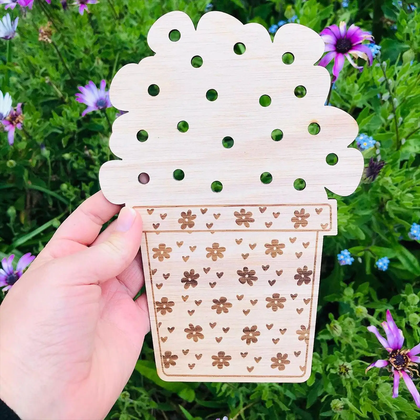 Hand Picked Flower Holder Board Filler Home Decoration Outdoor Activities Reusable Creative Bouquet Crafts Kids Birthday Gifts