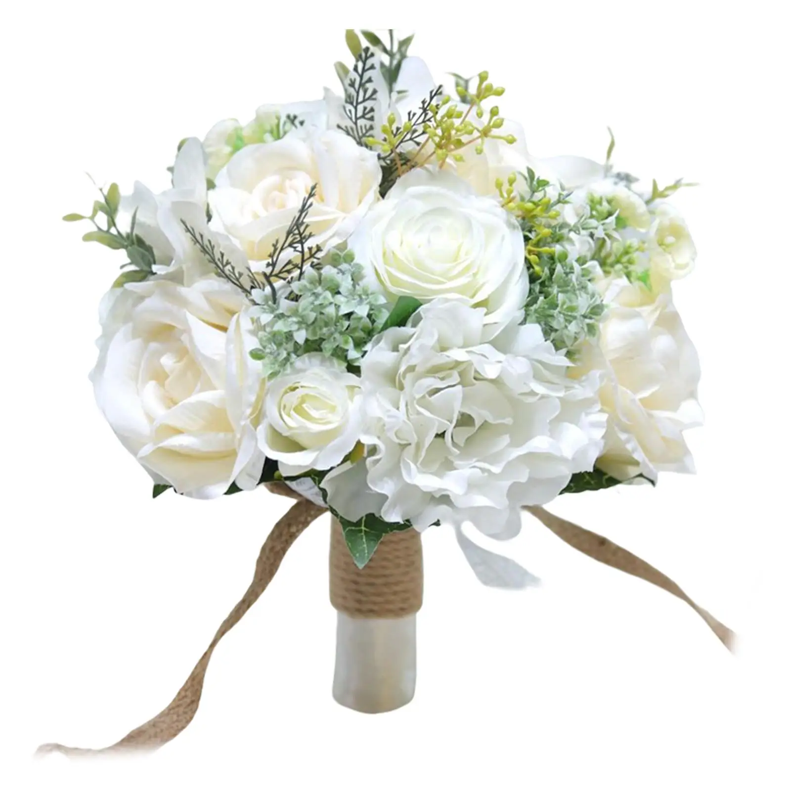 Artificial Handmade Rose Flowers Wedding Bouquets Bridesmaid Holding Flower Exquisite Photography Props Toss Bouquet Elegant
