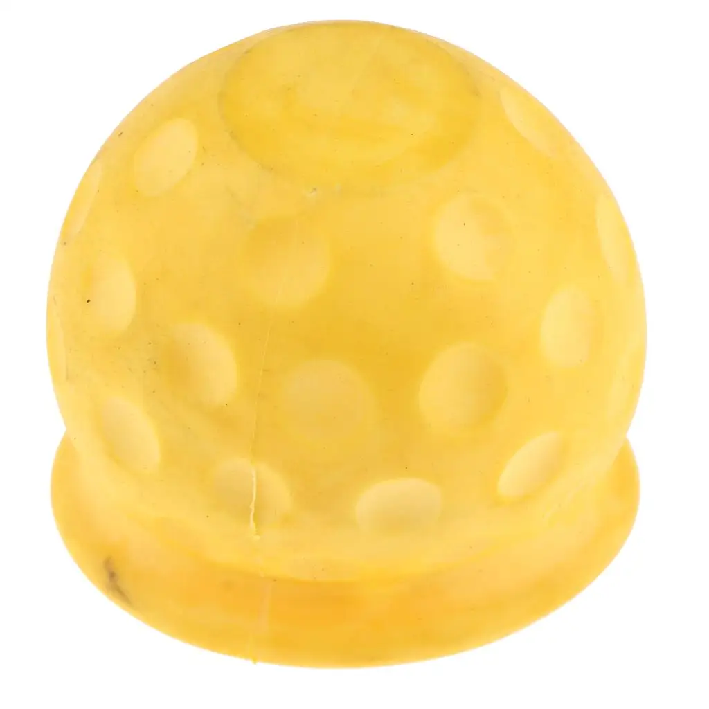 Universal Rubber Tow Ball Caps Covers for Car Caravan Van Trailer Yellow New