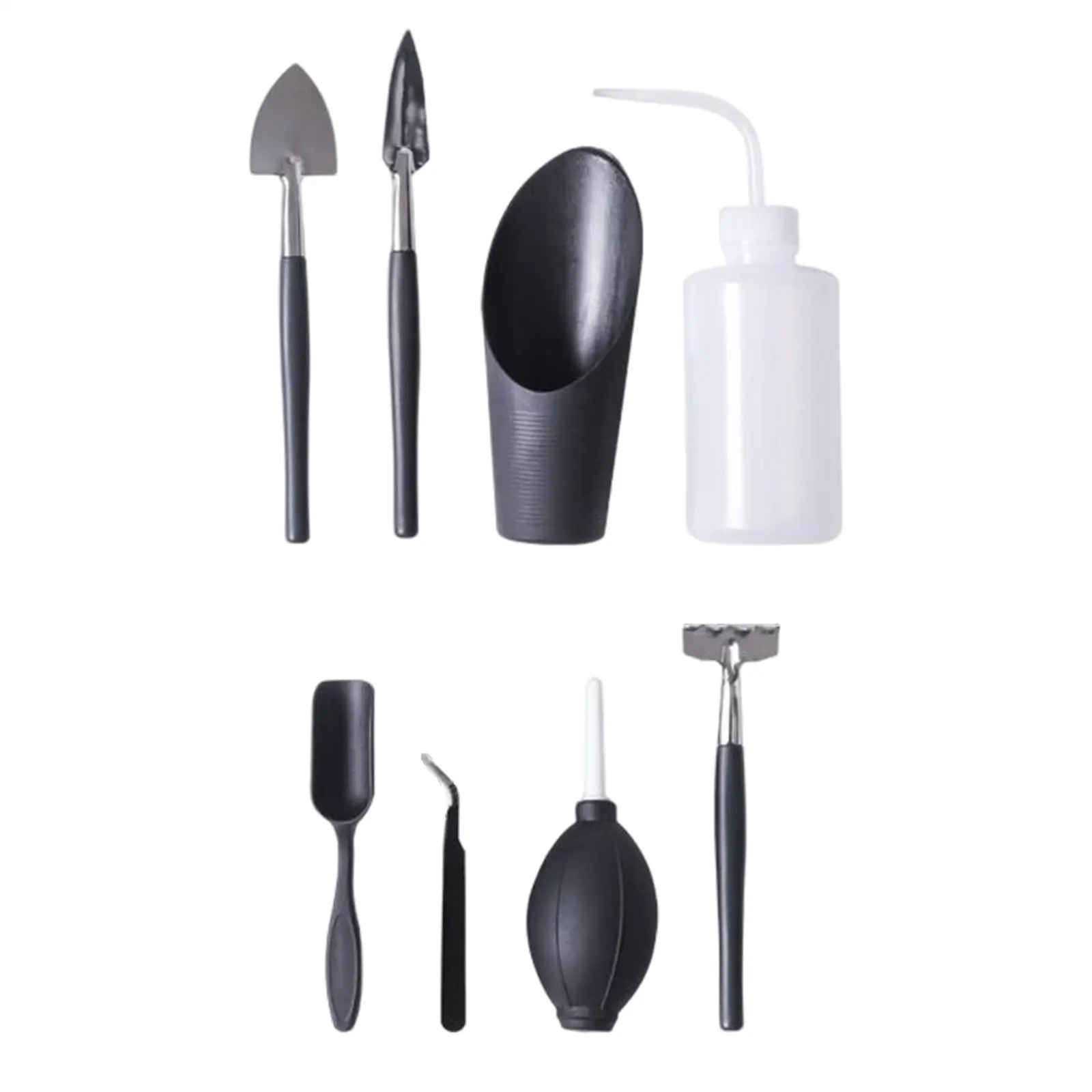  Transplanting Tools 8 Pieces Easy to Wash Simple to Use Accessories Stainless Steel, PP Materials Durable Lightweight