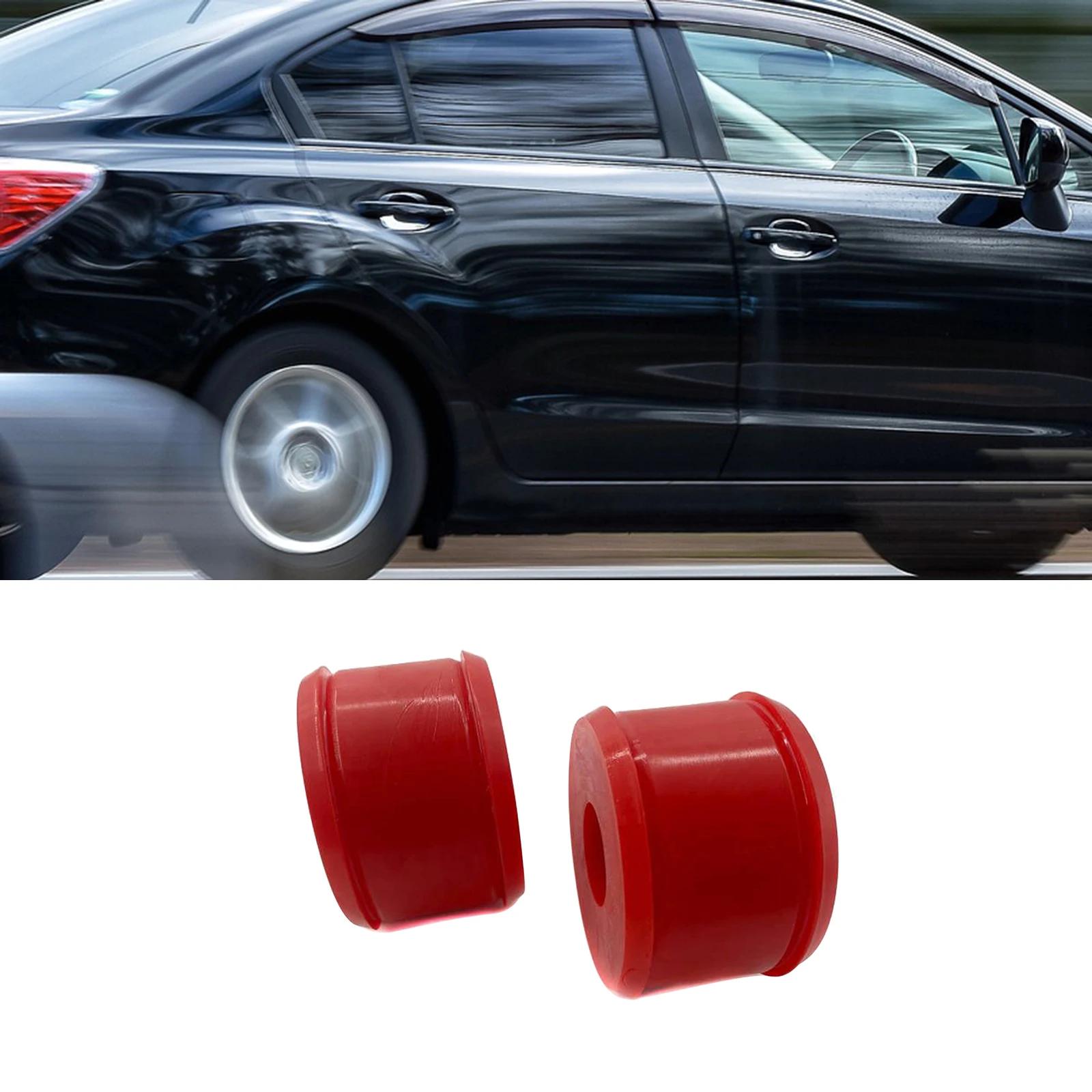 1 Pair of 16.7106R Red Right Rear swing upper arm Bushings for