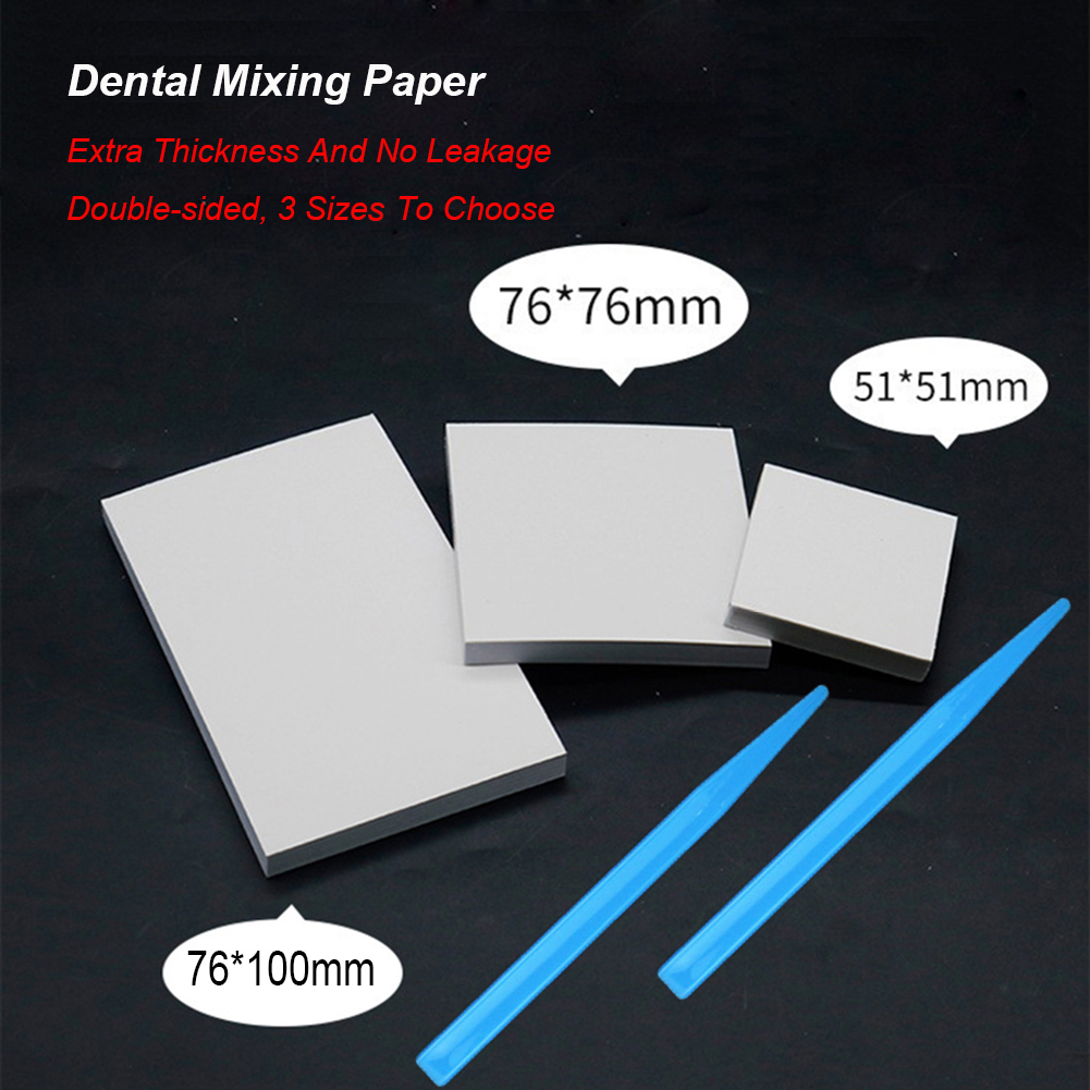 Best of S / M / L Disposable Dental Lab Mixing Paper 50 Sheets Dentistry Cement Powder Mixed Pad Dentist Clinic Spatula Composite Consumable Reviews & Tips