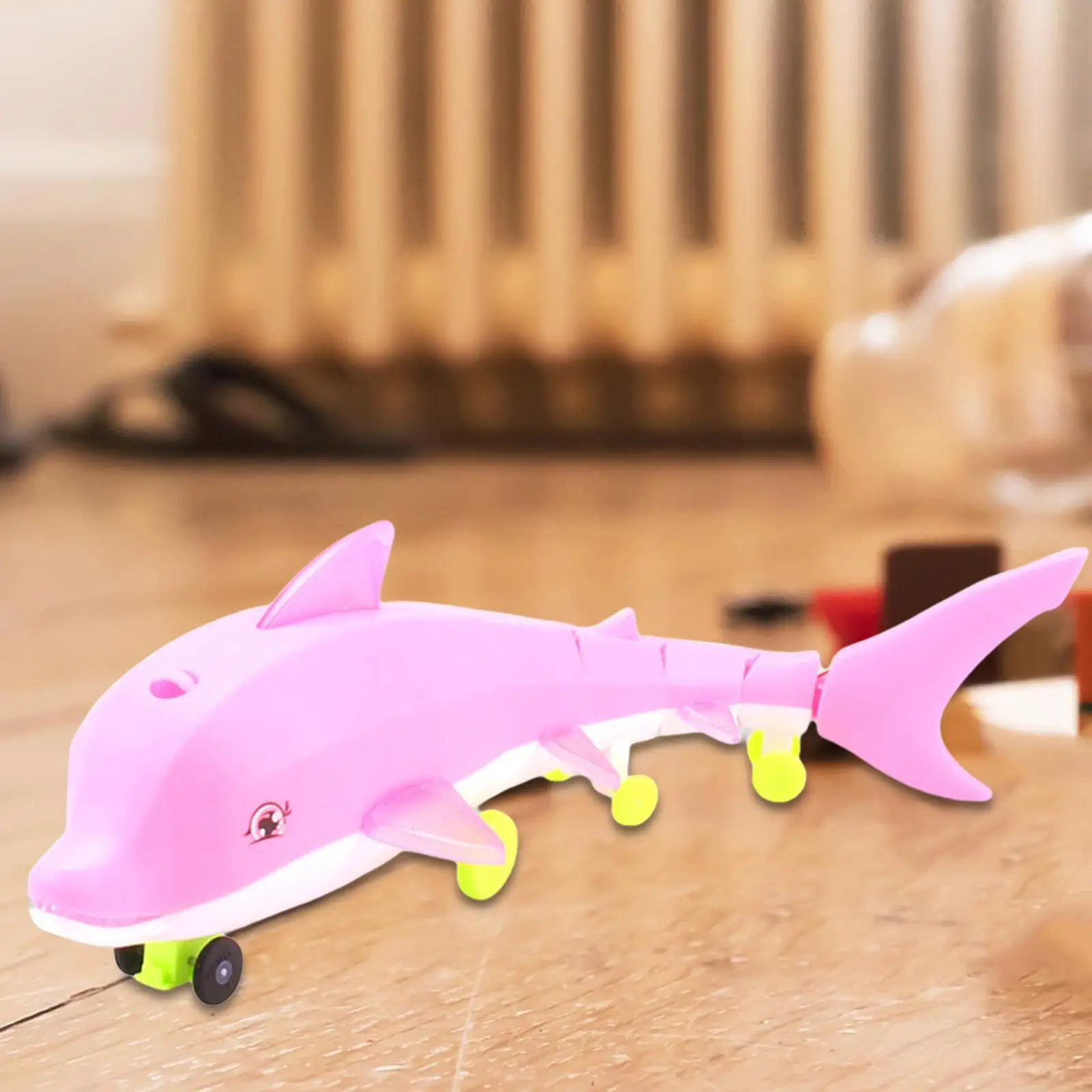  Pull Rope Dolphin Luminous Toy Playing Toy LED  Battery Operated Electric Dolphin 