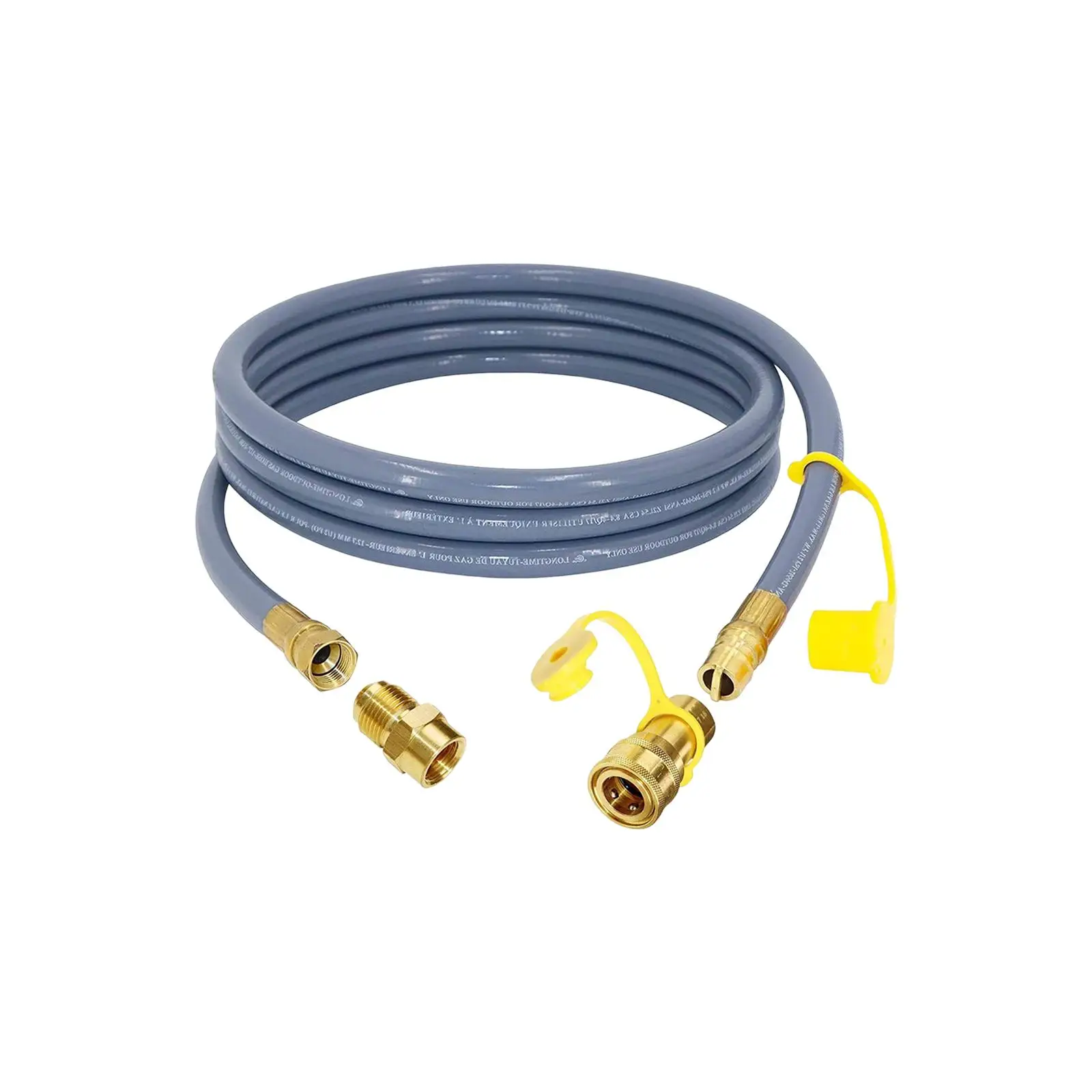 3Meter 1/2 inch Natural Gas Hose with Quick Connect Fitting Gas Line Propane Quick Connect Hose for Low Pressure BBQ Pizza Oven