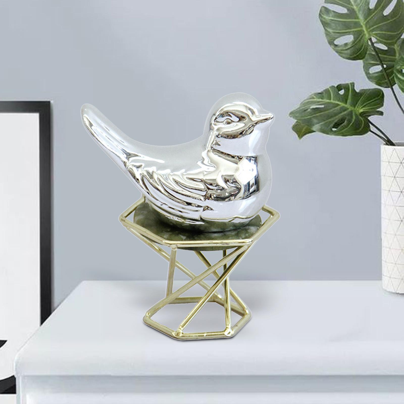 Simple Animals Figurines Sculpture Table Centerpiece Furnishings Ceramic Statue for Office TV Cabinet Cafe Coffee Room Bedroom