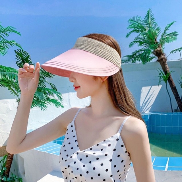 1pc Summer Sun hat Sun Protection hat Summer hat Sun Shade Hats for Women  Womens Sun hat Girl Beanie Hats for Women Straw Visor Hat Women Sun Hat