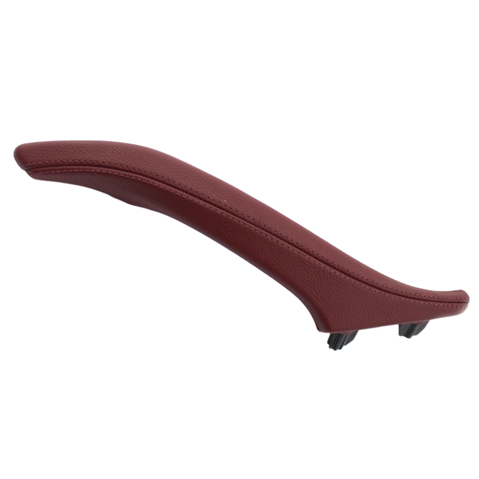 Interior Door Pull Handle Panel Right Passenger Side Grab Trim Cover Fit for BMW 5 Series F10 F11 10-16 Accessories Wine Red