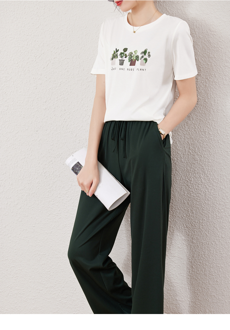 para Mulheres Outfit 2023 Wide Leg Sweatpant