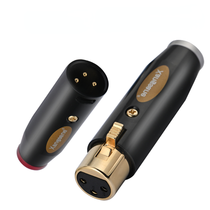 Adaptador de áudio Hi-Fi Plug XLR banhado